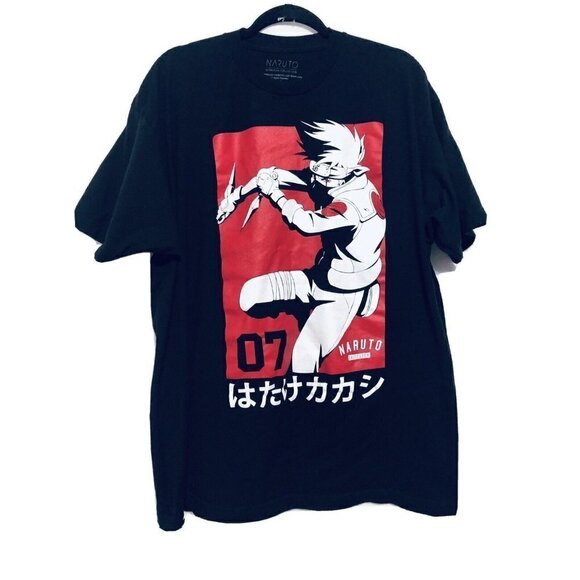 Naruto Shippuden Collection Shirt Black Japanese Manga Size XXL 2XL Adult - Picture 1 of 3